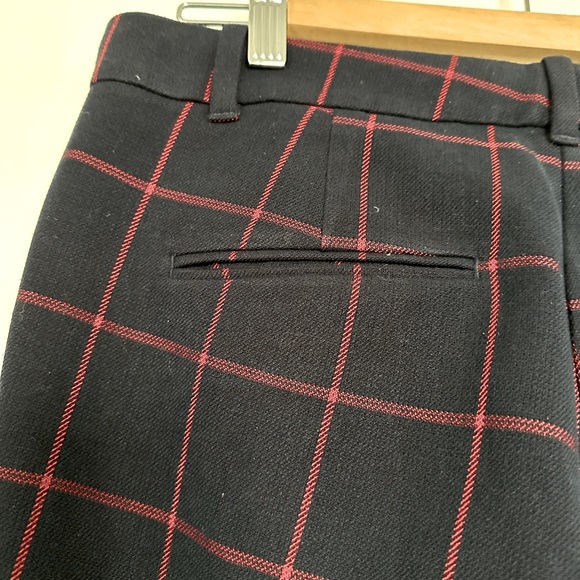 Navy Ann Taylor Checkered Pants - Picture 5 of 5